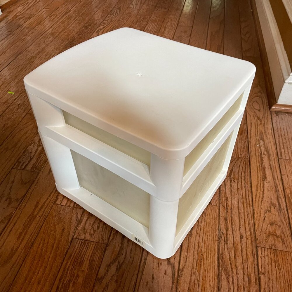 Small Plastic Storage Organizer Container w/ 2 Drawers - Picture 3 of 3